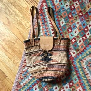 Vintage Woven Backpack